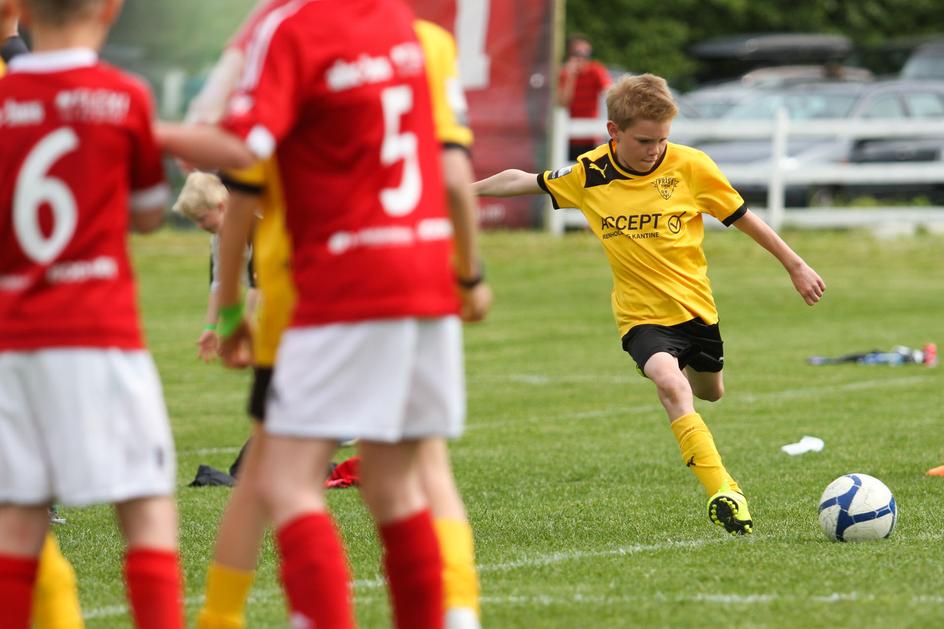 Fast-Paced Soccer Action