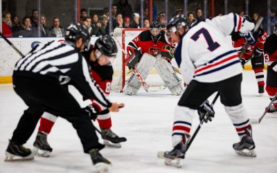 What are the best camera settings for hockey photography?