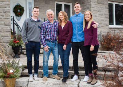 Family portrait photos in Beeton, Ontario by Frank Myrland Photography