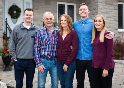 Family portrait photos in Beeton, Ontario by Frank Myrland Photography