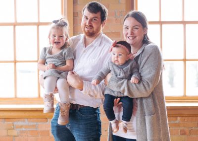 Family portrait photos at the Gibson Centre in Alliston, Ontario by Frank Myrland Photography