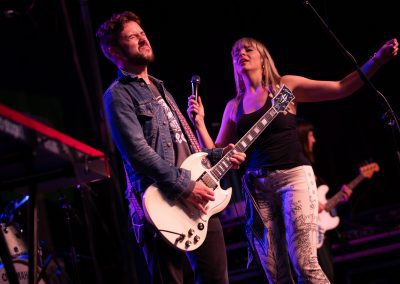 Live music concert photography of Miss Emilie performing at the 2019 Orangeville Blues and Jazz Festival by Frank Myrland Photography