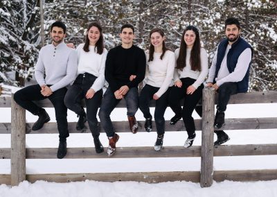 Winter Family Portrait Photo Session in Orangeville by Frank Myrland Photography