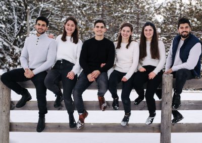Winter Family Portrait Photo Session in Orangeville by Frank Myrland Photography