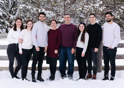 Winter Family Portrait Photo Session in Orangeville by Frank Myrland Photography