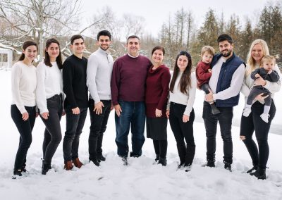 Winter Family Portrait Photo Session in Orangeville by Frank Myrland Photography