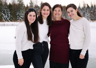 Winter Family Portrait Photo Session in Orangeville by Frank Myrland Photography