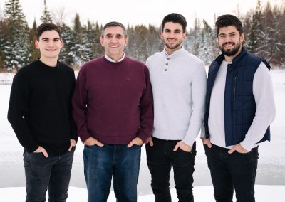 Winter Family Portrait Photo Session in Orangeville by Frank Myrland Photography