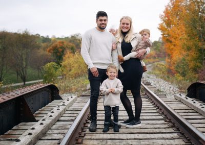 Orangeville family portrait photography with a small family by Frank Myrland Photography