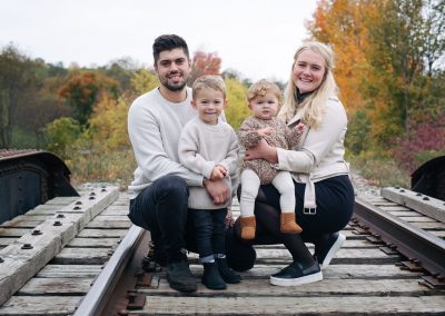 Orangeville family portrait photography with a small family by Frank Myrland Photography