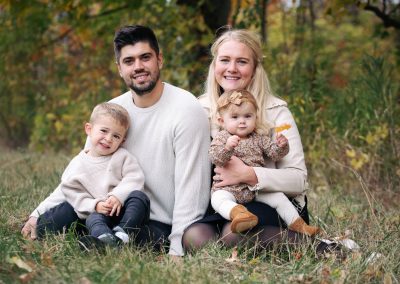 Orangeville family portrait photography with a small family by Frank Myrland Photography