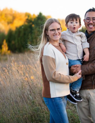 Orangeville Island Lake Autumn Family Portrait Session with Frank Myrland Photography