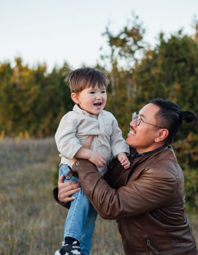 Orangeville Island Lake Autumn Family Portrait Session with Frank Myrland Photography
