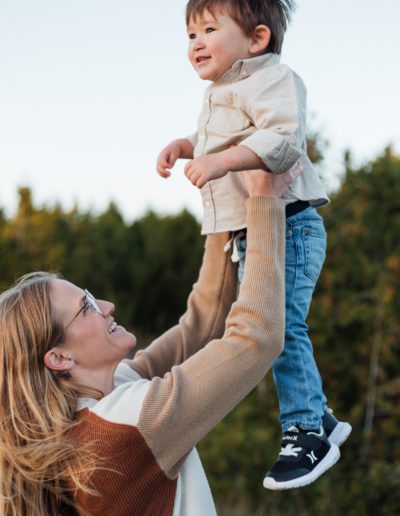 Orangeville Island Lake Autumn Family Portrait Session with Frank Myrland Photography