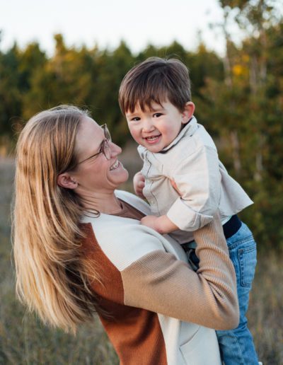 Orangeville Island Lake Autumn Family Portrait Session with Frank Myrland Photography