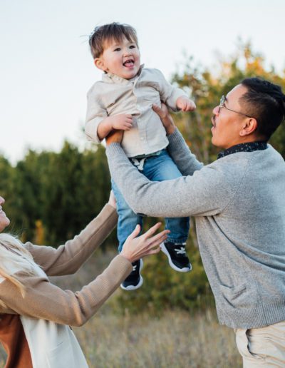 Orangeville Island Lake Autumn Family Portrait Session with Frank Myrland Photography