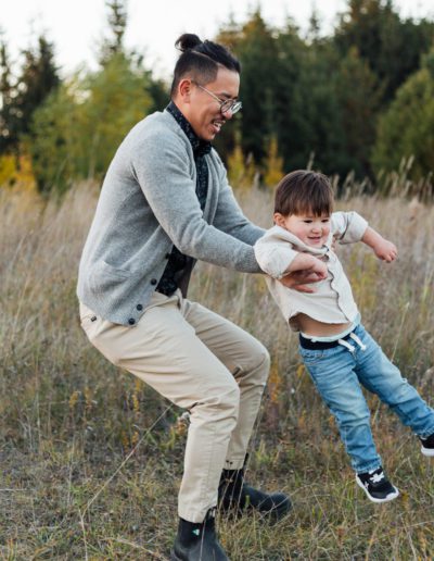 Orangeville Island Lake Autumn Family Portrait Session with Frank Myrland Photography