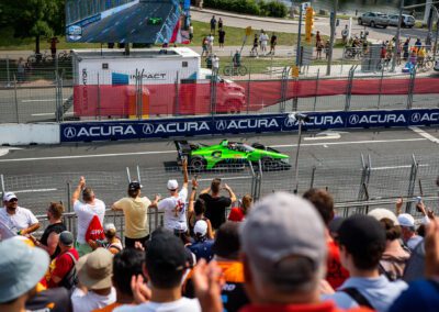 Christina Lundgaard at the Honda Indy Toronto 2023 — Photo by Frank Myrland Photography — action, sports, car