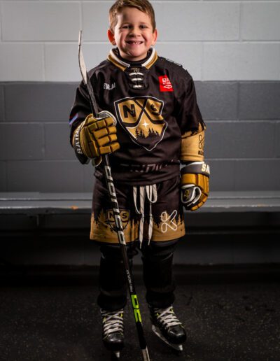 York Region Minor Hockey Player Portraits by Sports Photographer Frank Myrland in Toronto