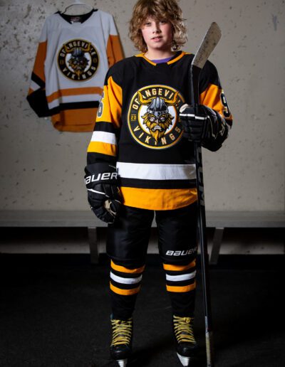 Orangeville Minor Hockey Player Portrait by Frank Myrland Photography