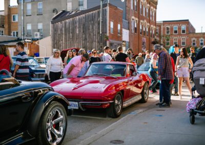 A classic car at the Blues Cruise for the 2024 Orangeville Blues and Jazz Festival - Photos by Frank Myrland Photography