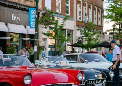 A classic car at the Blues Cruise for the 2024 Orangeville Blues and Jazz Festival - Photos by Frank Myrland Photography