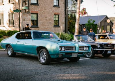 A classic car at the Blues Cruise for the 2024 Orangeville Blues and Jazz Festival - Photos by Frank Myrland Photography