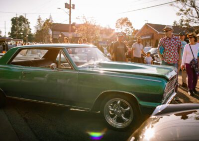 A classic car at the Blues Cruise for the 2024 Orangeville Blues and Jazz Festival - Photos by Frank Myrland Photography