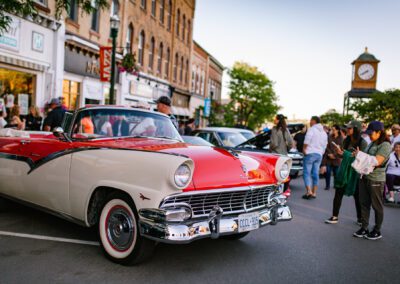 A classic car at the Blues Cruise for the 2024 Orangeville Blues and Jazz Festival - Photos by Frank Myrland Photography