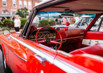 A classic car at the Blues Cruise for the 2024 Orangeville Blues and Jazz Festival - Photos by Frank Myrland Photography