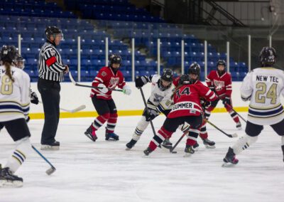 Rep League Youth Girls Hockey Action Photography in Alliston and Markham/Stouffville