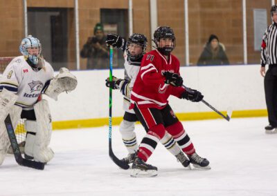 Rep League Youth Girls Hockey Action Photography in Alliston and Markham/Stouffville