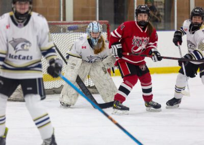 Rep League Youth Girls Hockey Action Photography in Alliston and Markham/Stouffville