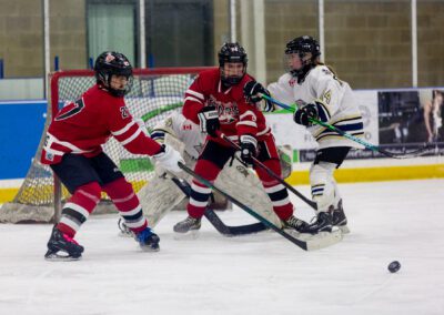 Rep League Youth Girls Hockey Action Photography in Alliston and Markham/Stouffville