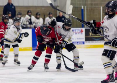 Rep League Youth Girls Hockey Action Photography in Alliston and Markham/Stouffville