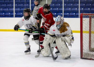 Rep League Youth Girls Hockey Action Photography in Alliston and Markham/Stouffville