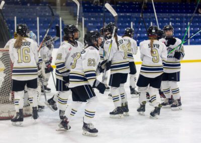 Alliston youth hockey game action photography by Frank Myrland