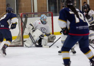 Alliston youth hockey game action photography by Frank Myrland