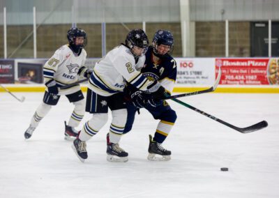 Alliston youth hockey game action photography by Frank Myrland