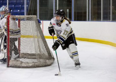 Alliston youth hockey game action photography by Frank Myrland