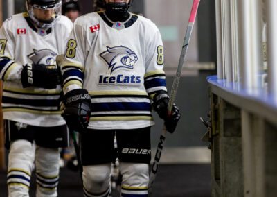 Alliston youth hockey game action photography by Frank Myrland