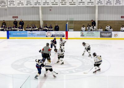 Alliston youth hockey game action photography by Frank Myrland