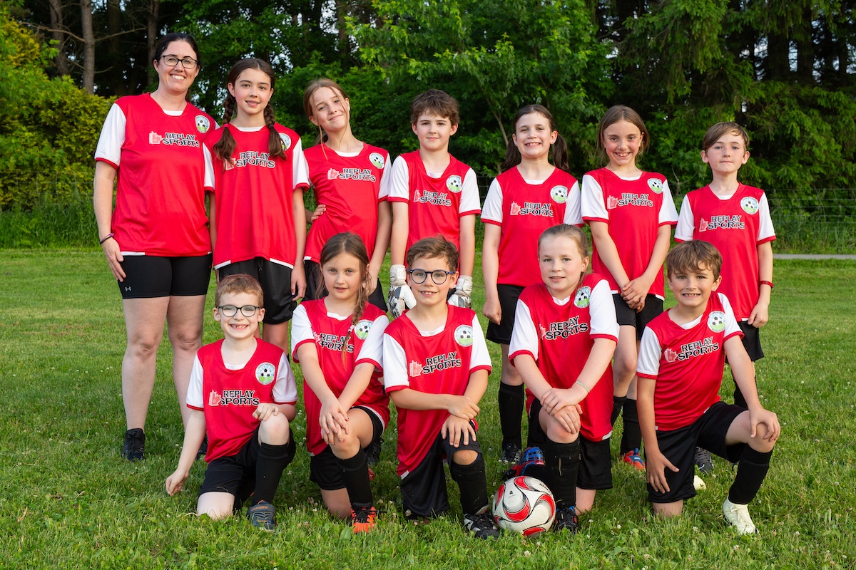 Soccer team for league photo day by Frank Myrland Photogaphy