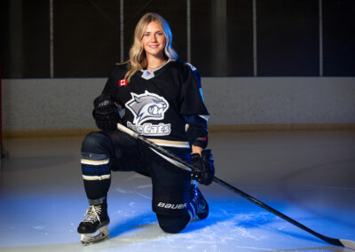 Girls U18A Hockey Media Day Photos with the New Tecumseth IceCats in Alliston, Ontario by Frank Myrland Photography