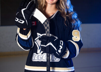 Girls U18A Hockey Media Day Photos with the New Tecumseth IceCats in Alliston, Ontario by Frank Myrland Photography