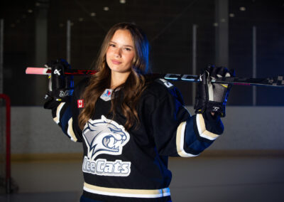 Girls U18A Hockey Media Day Photos with the New Tecumseth IceCats in Alliston, Ontario by Frank Myrland Photography