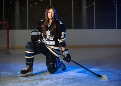 Girls U18A Hockey Media Day Photos with the New Tecumseth IceCats in Alliston, Ontario by Frank Myrland Photography