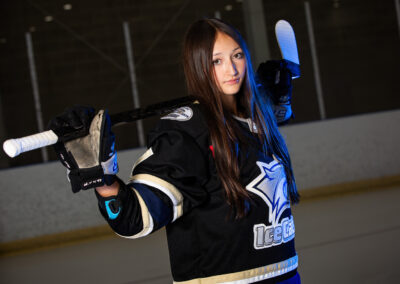 Girls U18A Hockey Media Day Photos with the New Tecumseth IceCats in Alliston, Ontario by Frank Myrland Photography