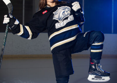 Girls U18A Hockey Media Day Photos with the New Tecumseth IceCats in Alliston, Ontario by Frank Myrland Photography