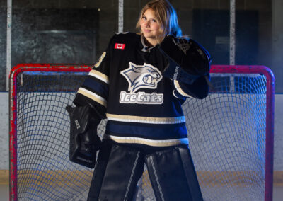 Girls U18A Hockey Media Day Photos with the New Tecumseth IceCats in Alliston, Ontario by Frank Myrland Photography